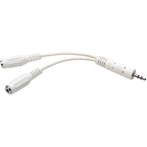 Tripp Lite Audio Cable, Mini, 3.5mm, Y Split, M/2xF, 6" P313-06N-WH - main