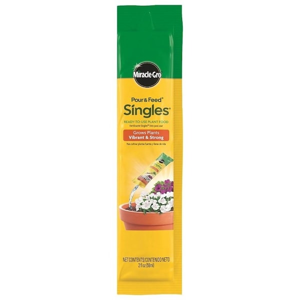 Miracle-Gro Pour & Feed 3100010 Plant Food, 2 oz Pack, Liquid, 0.02-0.02-0.02 N-P-K Ratio 3100030 - main