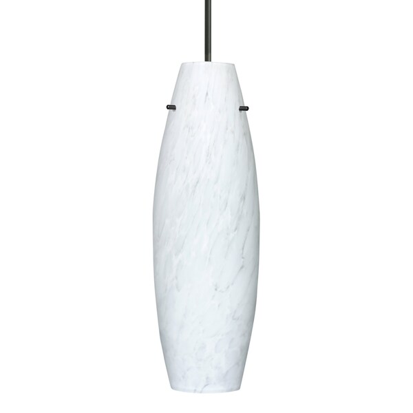 Besa Lighting Besa Suzi 18 Pendant, Carrera, Black Finish, 1x 11W LED 1JT-412719-LED-BK - main