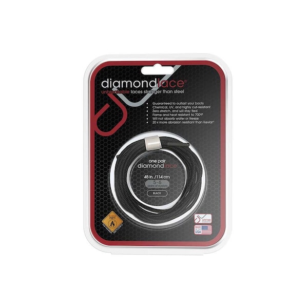 Diamond Performance Diamondlace 45-In. Black Fire Resistant DL045BLK.DIA - main