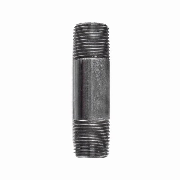 Stz Industries 3/8 in. MIP each X 3/8 in. D MIP Black Steel 3 in. L Nipple 308UP38X3 - main