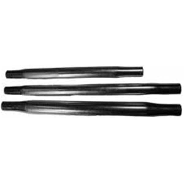 Perfectpitch 0.875 x 12 x 0.62 in. Thread Swedged Steel Suspension Tube, Black Powder Coated PE1821725 - main
