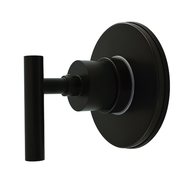 Kingston Brass Single-Handle Six-Way Diverter Valve with Round Trim Kit, Matte Black KS4030CML - main