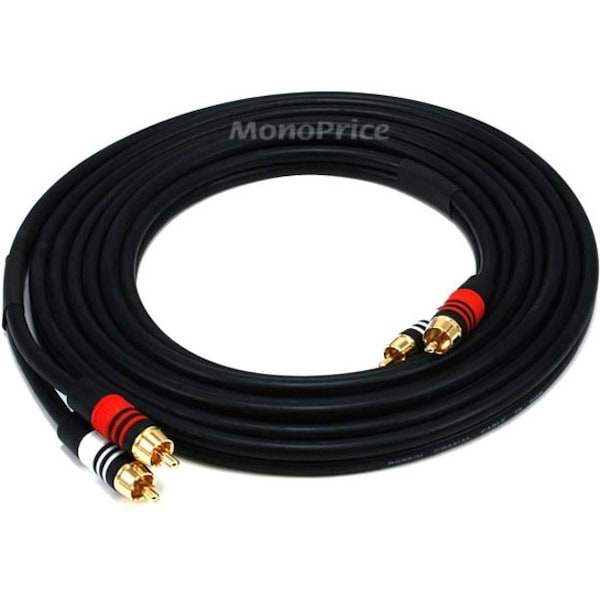 Monoprice A/V Cable, 2 RCA M/M, 12ft 2865 - main