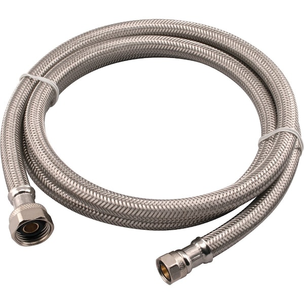 Do It Best 3/8'' C X 1/2'' F X 60'' L. Braided Stainless Steel Faucet Supply Line 496-009DIB - main