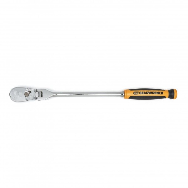 Hot House Designs 0.37 in. Drive 90 Tooth Dual Material Flex Head Teardrop Ratchet 13 in. HO3584551 - main