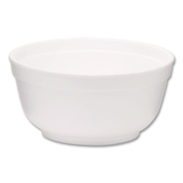 Wincup Foam Bowls, Squat Style, 8 oz, White, 1000PK 221990 - main