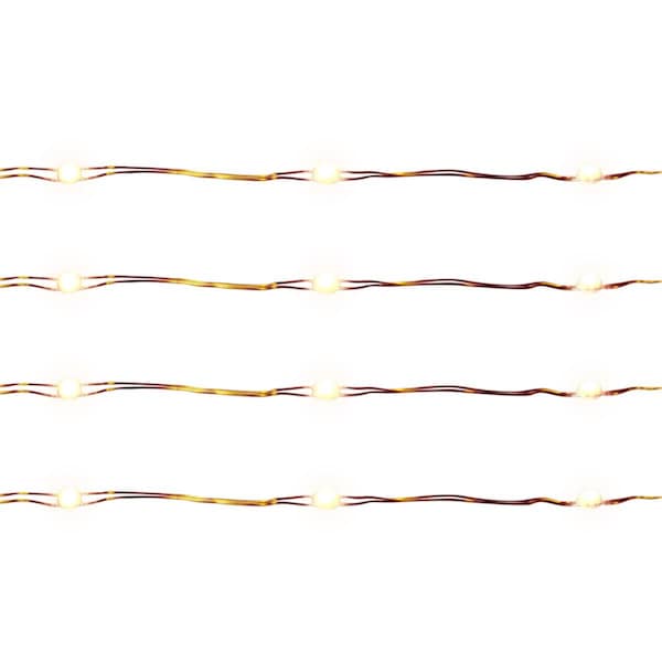 Caracteristicas Atractivas 16.5 ft. 100 LED Big Seed Light Set, Warm White, 12PK CA2741096 - main