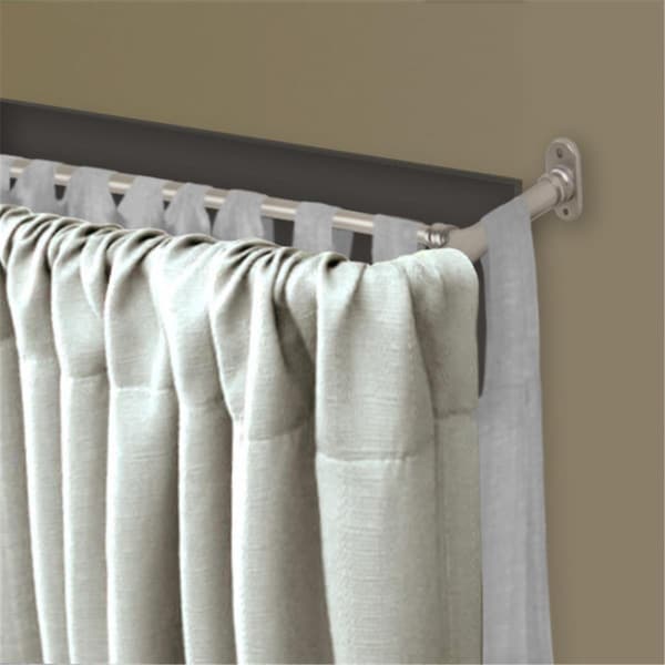 Central Design 0.625 in. Double Blackout Curtain Rod with 28 to 48 in. Extension, Satin Nickel BOT63-285D - main