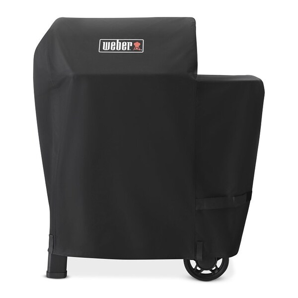 Weber Premium Grill Cover, 38-1/2 in W, 25-1/2 in D, 47 in H, PET Plastic 3400145 - main
