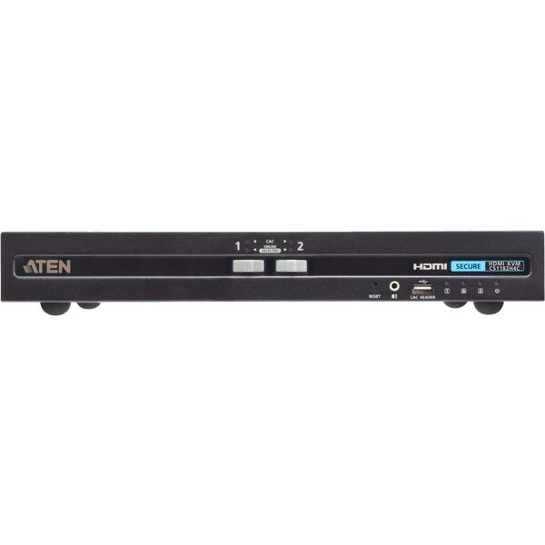 Aten 2-Port USB HDMI Secure KVM Switch with CAC (PSD PP v4.0 Compliant) CS1182H4C - main