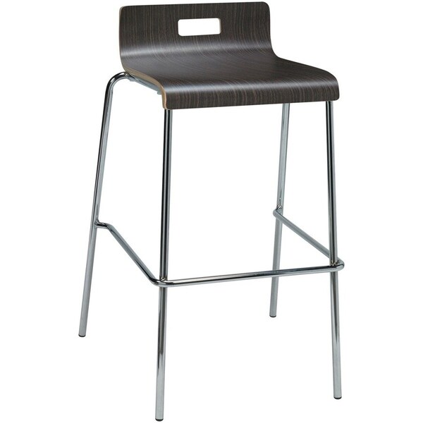 Kfi Low Back Barstool, Espresso BR9333-ES - main