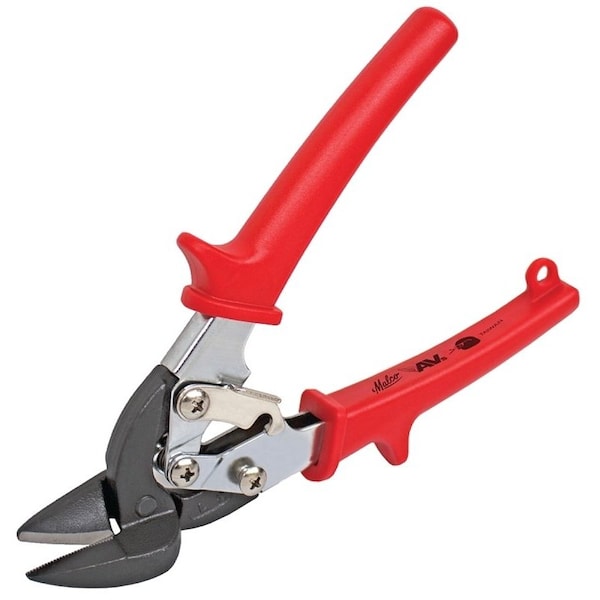 Malco AVsMini Series Aviation Snip, Left Cut, Spring-Loaded Handle, Red Handle AVM6 EV - main
