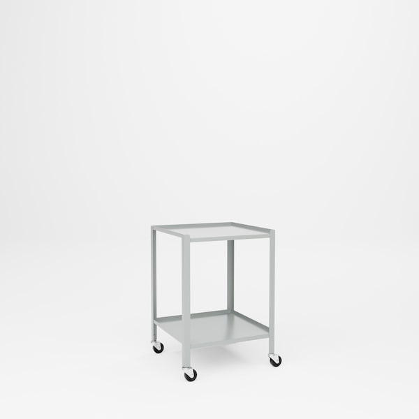Pucel Two Shelf Utility Table, 24 in W x 23 in D x 31 in H, Gray TU-2324-2-C3 - main