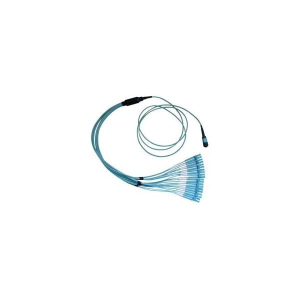 Cable Wholesale Plenum Fiber Optic Cable, 100 Gigabit Ethernet CFP/CXP 100GBase-SR10 to MTP(MPO)/LC (10 Duplex MPLC-32050 - main