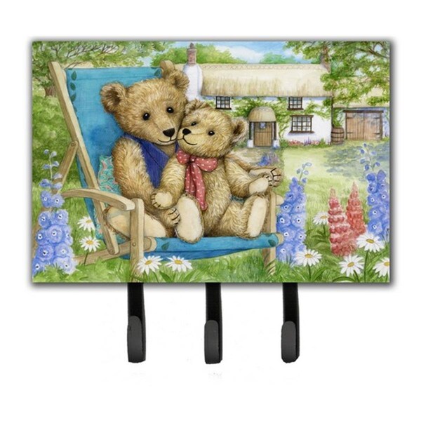 Carolines Treasures Springtime Teddy Bears in Flowers Leash or Key Holder CDCO0306TH68 - main