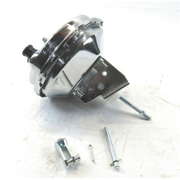 Bous Performance 9 in. Style Single Diaphragm Brake Booster for 1964-1966 Chevrolet Chevelle, Chrome - BPB-3015 B10605C - main