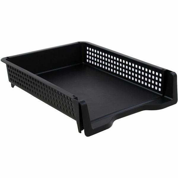 Business Source Stackable Letter Tray, Black BSN42571 - main