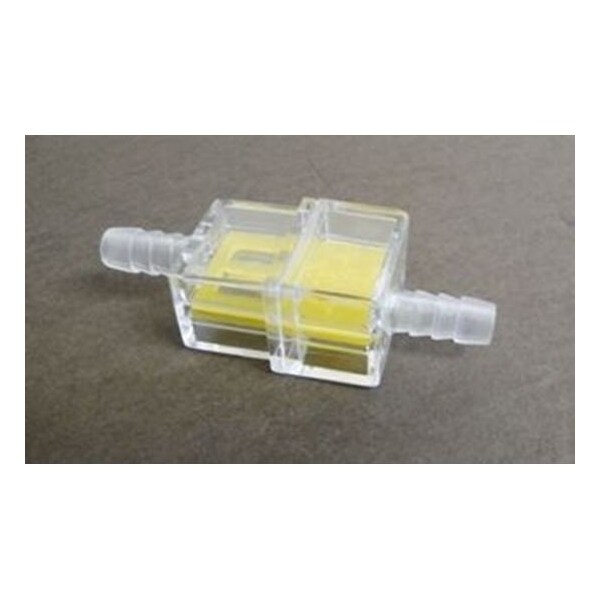 Helix Racing Products Fuel Filter 1/4In 6mm Rectangular, Yellow W/Stainless Element 118-9012 - main