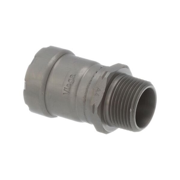 Viega MegaPress adapter P 1 MPT 1 carbon steel zinc-nickel coating 25110 - main