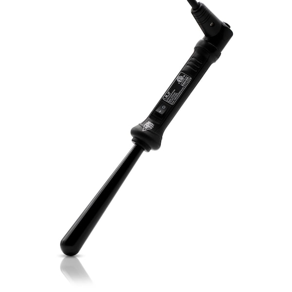Iso Beauty The Twister - 25-13mm Tapered Tourmaline-Infused Ceramic Pro Curling Wand - Black ISOTB2513MM-216 - main