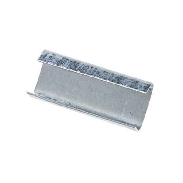 Partners Brand Steel Strapping Seals, Open/Snap On Heavy Duty, 1 1/4", Silver, PK1000 SSHD114OPEN - main
