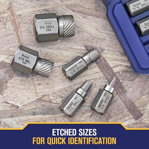 IRWIN HANSON Screw Extractor Set,25 Pcs (53227) | Zoro