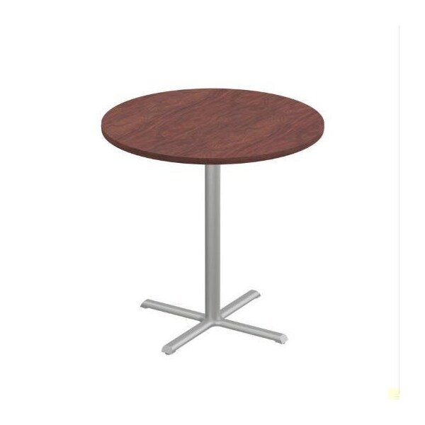 Correll Round Cafe Table, 48 in W, 48 in L, 42 in H, Particleboard Top, Mahogany SXB48R-20-98-20 - main