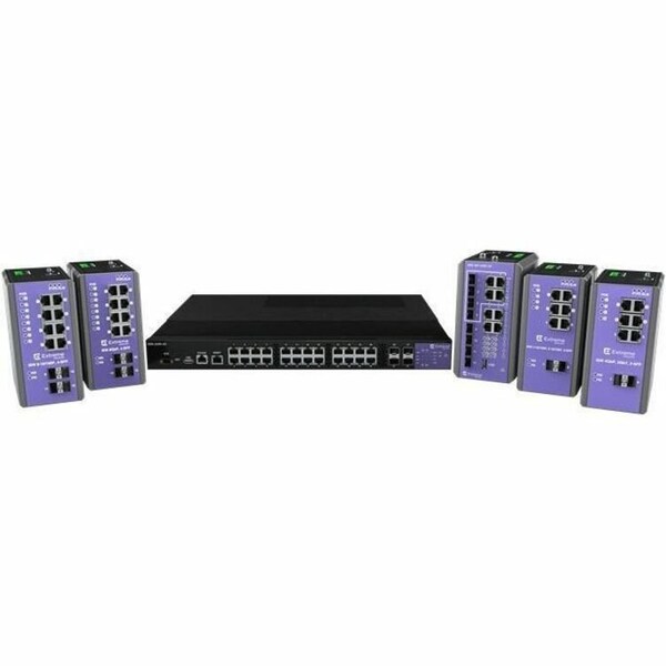 Extreme Networks 12-PORT ISW INDUSTRIAL ETHERNET SWITCH 4 10/100/1000BASE-T 90W POE PORTS 4 COMBO ISW-4W-4WS-4X - main