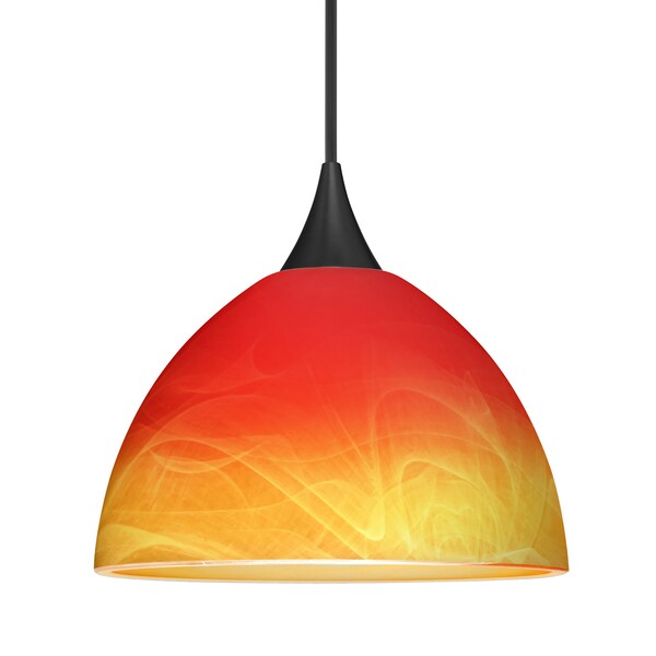 Besa Lighting Besa Brella Pendant, Solare, Black Finish, 1x 50W MAX GY6.35 Base 1XT-4679SL-BK - main