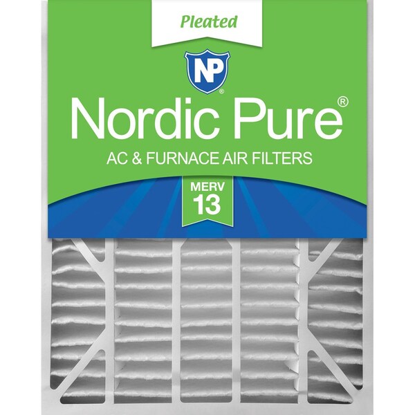 Nordic Pure 20x25x6 Pleated Air Filter, High Capacity, Electrostatically Charged Synthetic Media, MERV 13 20x25x6ASGM13-1 - main