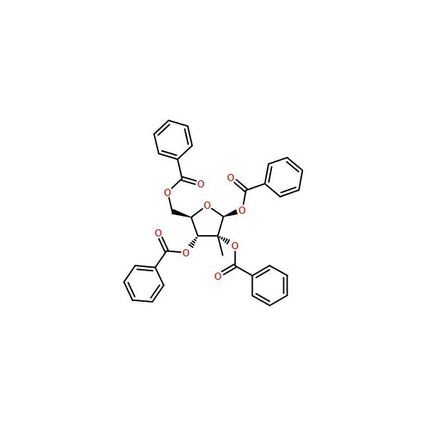 Ak Scientific 1, 2, 3, 5-tetra-O-benzoyl-2'-C-methyl-beta-D-ribofuranose (1g), CAS 15397-15-6 Y6566-1g - main