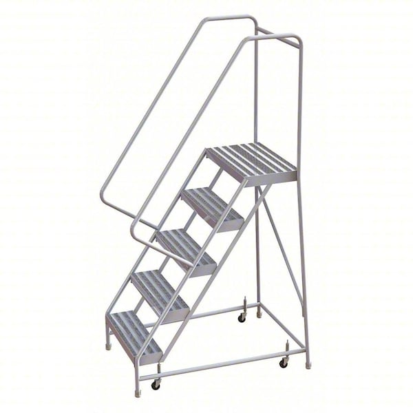 Tri-Arc 6.8 ft H Aluminum Rolling Ladder, 5 Steps, 350 lb Load Capacity WLAR105164 - main