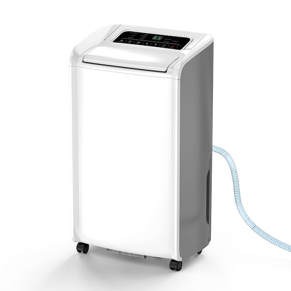 Edendirect 47 pt. 4,500 sq.ft. Portable Dehumidifier in White with Drain Hose, Child Lock, Auto defrost ZR-AP20-1905EE - main