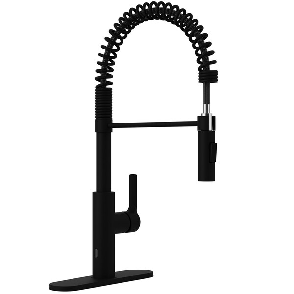 Anzzi Touchless PullDown Faucet with Fan Sprayer, Matte Black KF-AZ303MB - main