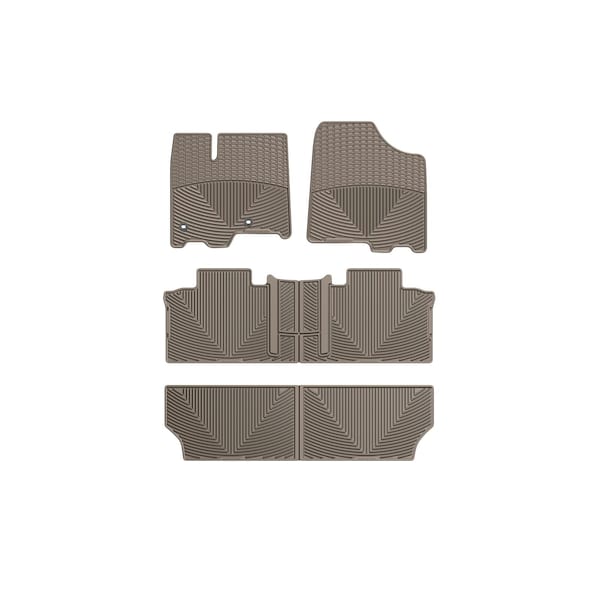 Weathertech Tan, Front, Rear, and Rear All Weather Floor Mats WTCT292244245 - main