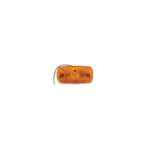 Uriah Products Trailer Marker/Clearance Light, Amber, Double Bulls Lens UL138000 - main