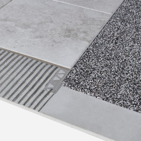 M-D Building Products Building Products 3/8'' x 96'' Mill Aluminum Tile Edge 31397 - main