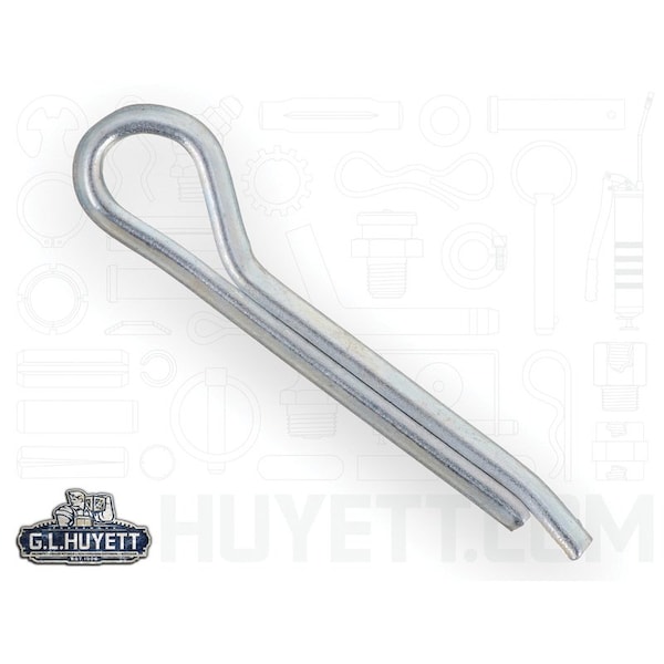 Huyett Hammerlock Cotter Pin, Zinc Plated Carbon Steel, 0.109 in Dia x 0.750 in Effective Length CPHZ-109-0750 - main