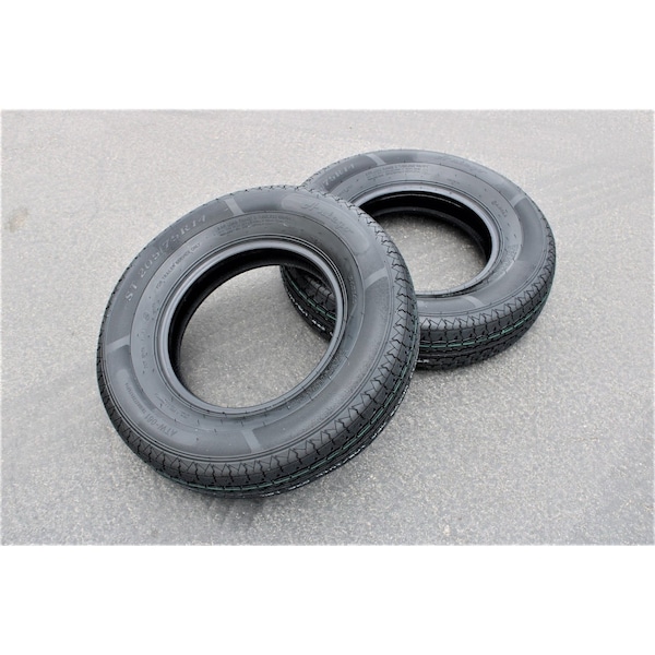 Antego ST205/75R14 Radial Trailer Tire, 8 Ply Load Range D Set of 2, 2PK T6108ST20575R14 - main