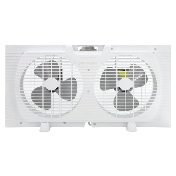 Proctor-Silex 9 Inch 56W Twin Window Fan in White 750123602M - main