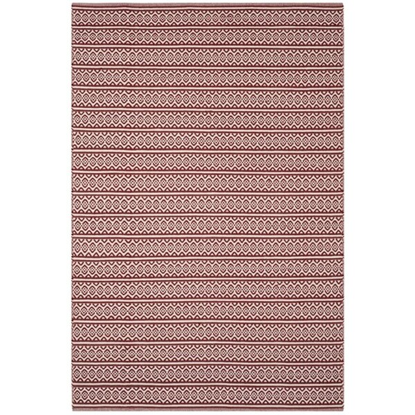 Safavieh Montauk Medium Rectangle Area RugIvory & Red 6 x 9 ft. MTK341C-6 - main