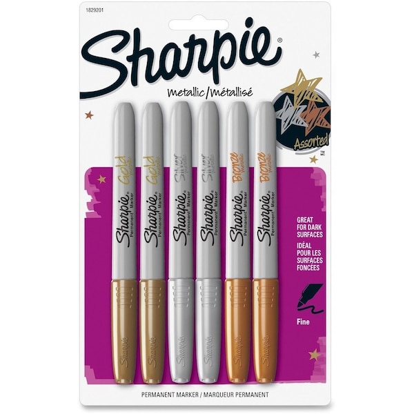 Newell Brands Permanent Marker, Capped, Single Tip, PK6 SAN1829201 - main