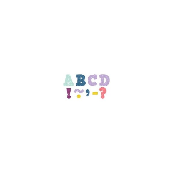 Teacher Created Resources Oh Happy Day Magnetic Letters, Fun Theme/Subject, Magnetic, 3in Length, Multi, 20PK 77569 - main