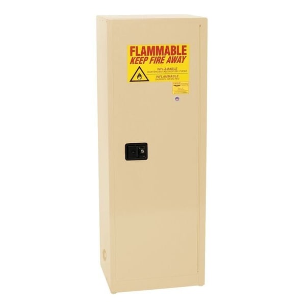 Eagle Mfg 24 gal, 3 Shelves, 18-Gauge Steel, 23.25 in W x 65 in H x Beige 2310XBEI - main
