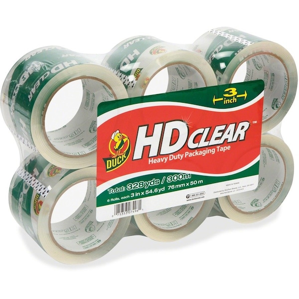 Duck Brand Shurtech HD Clear Packaging Tape, 6PK DUC307352 - main