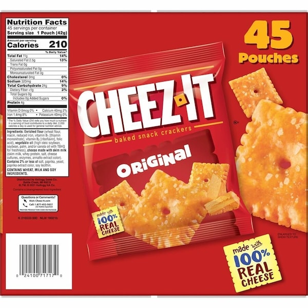 Keebler Cheez-it, Original, 45 PK 10201 - main