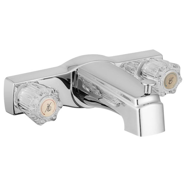 Dura Faucet Used For Bathtub With Tub And Shower Diverter Crystal Acrylic Knob Chrome Polished DF-SA610A-CP - main