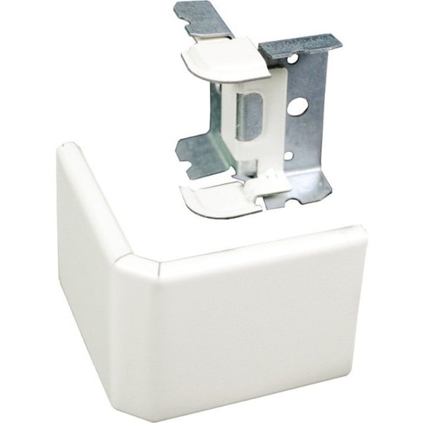 Legrand External Elbow Raceway, 2400 Series, 2 Channel, 1.90 in W, 1-3/4 in H, 3 in L, Ivory V2418M - main