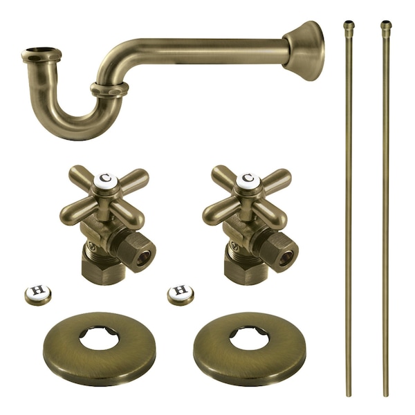 Kingston Brass Plumbing Supply Kit Combo, Antique Brass KPK303 - main